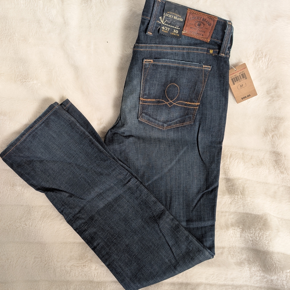 Lucky Brand Blue Relaxed Jeans with Classic Indigo Wash